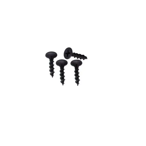 Tornillo Para Madera 6 x 5/8 Negro 200 Unidades