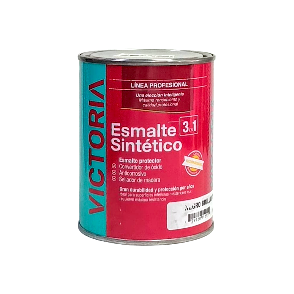 Esmalte Sintetico Negro Brillante VICTORIA 500cc