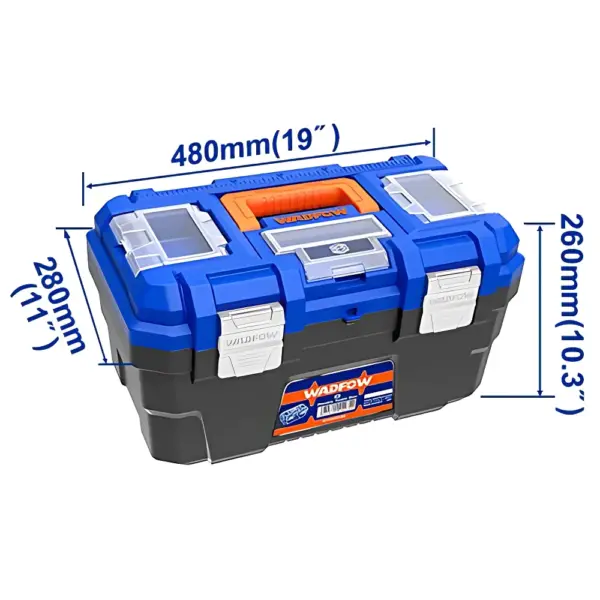 Caja De Herramientas 19" Cierre Metal WADFOW