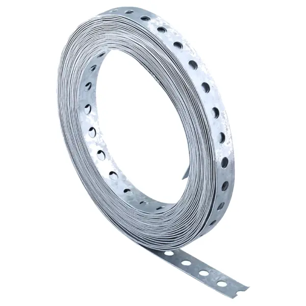 Cinta Fleje Perforada Galvanizada X Metro 19.5 X 0.7mm