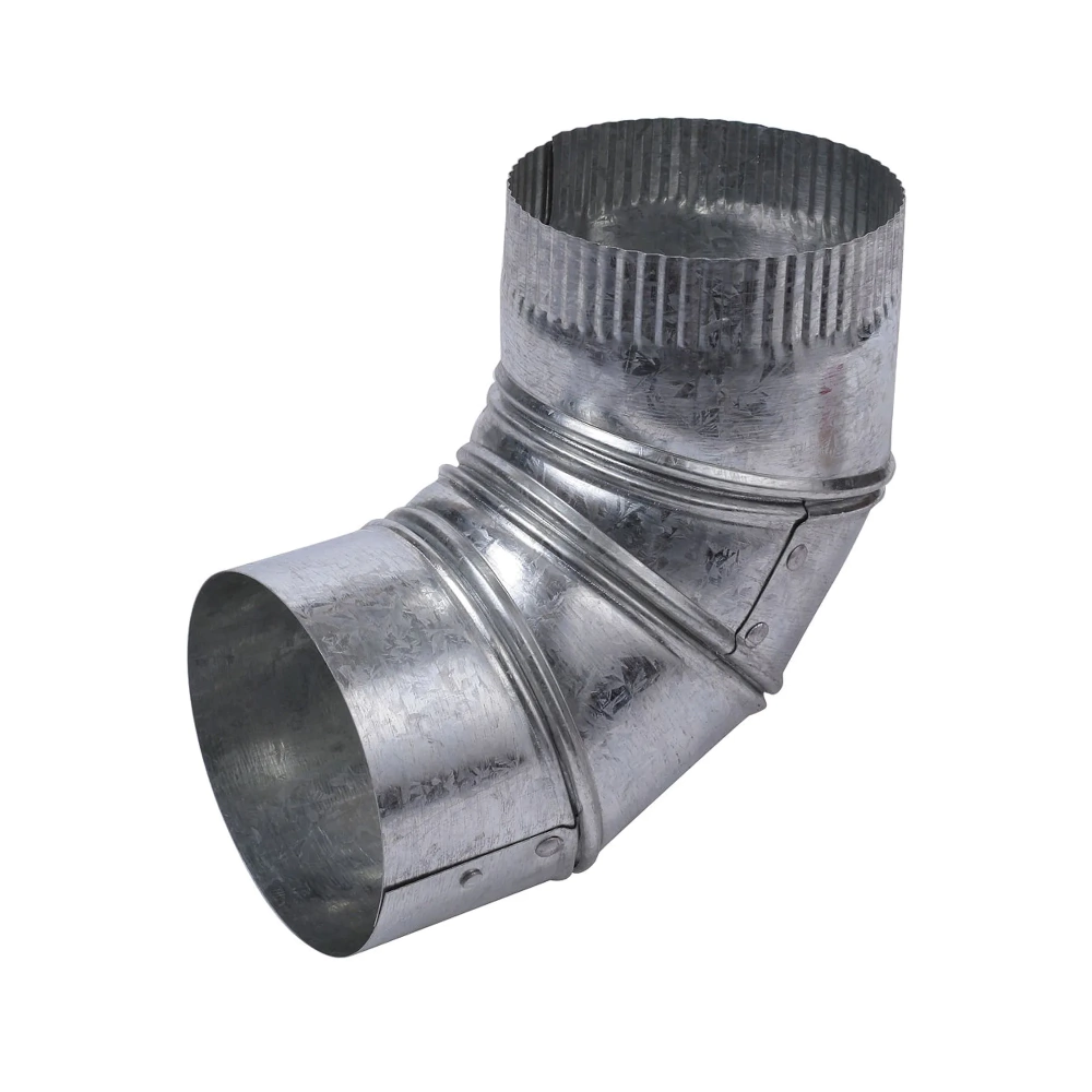 Curva 4" Chapa Galvanizada Articulada Ventilacion