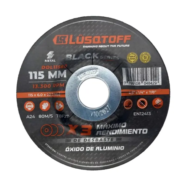 Disco De Desbaste Lusqtoff 115 X 6mm