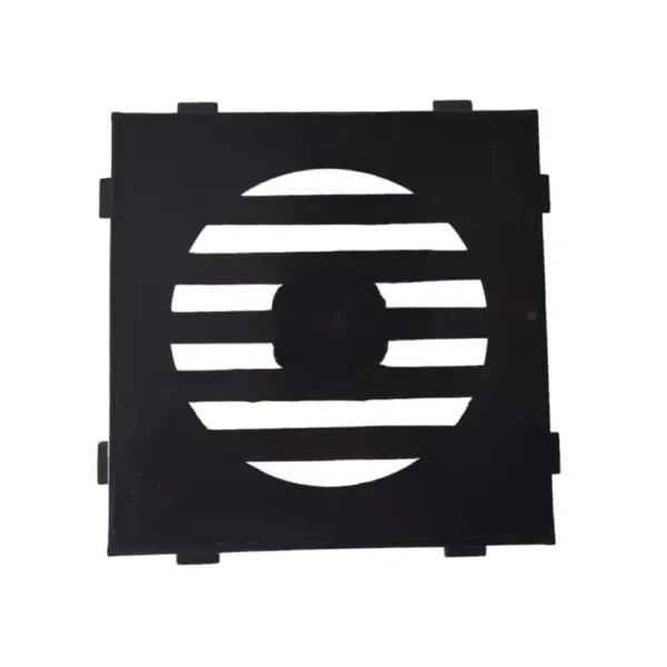 Rejilla Plastica Con Marco 10 X 10cm Negro