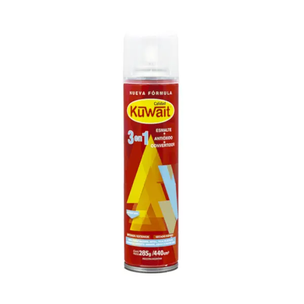 Pintura En Aerosol KUWAIT 440cc Negro Brillante