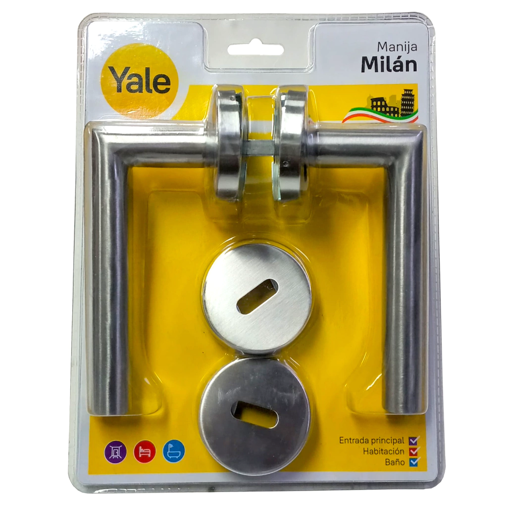 Manija Picaporte YALE Milan Plata