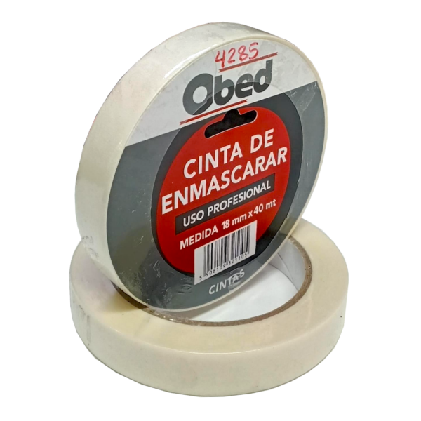 Cinta De Enmascarar OBED 18mm X 40Mts