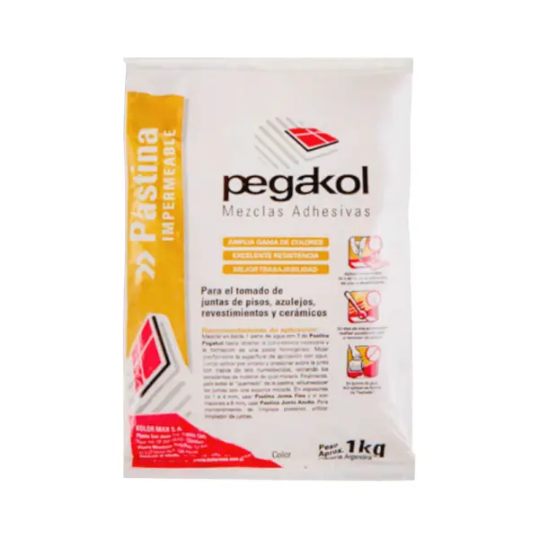 Pastina Impermeable PEGAKOL Color Gris 1Kg