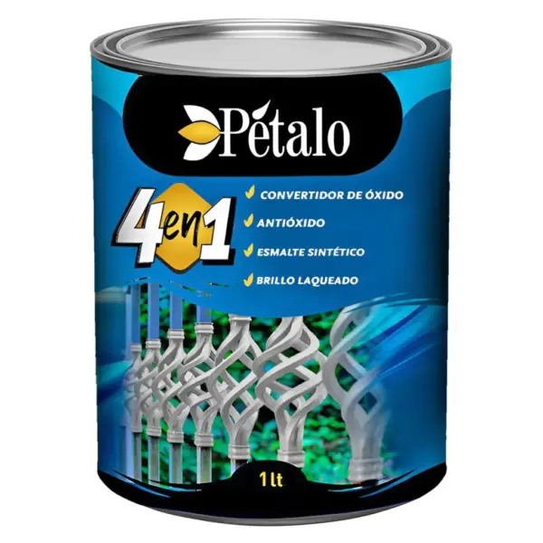 Esmalte Sintetico Petalo 4 En 1 Negro 1Lt