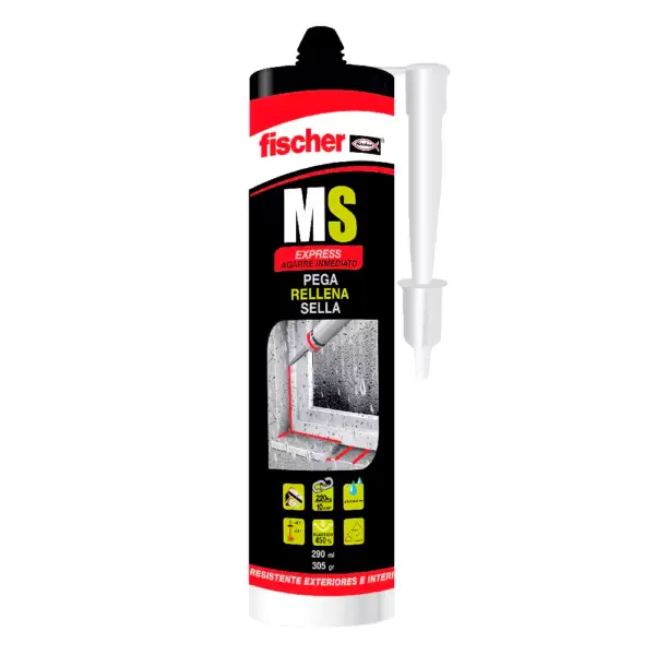 Sellador Adhesivo MS Express Cristal 290ml Exterior Interior