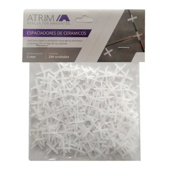 Bolsa De Espaciadores Para Ceramico 5mm 100 Unidades