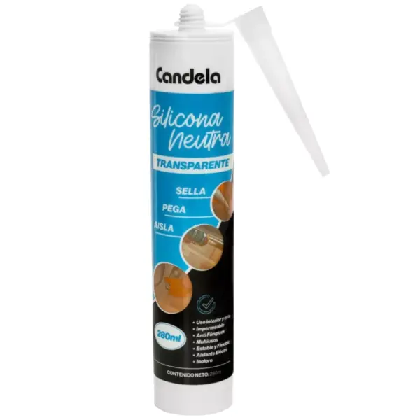 Silicona Neutra Transparente CANDELA 300gr