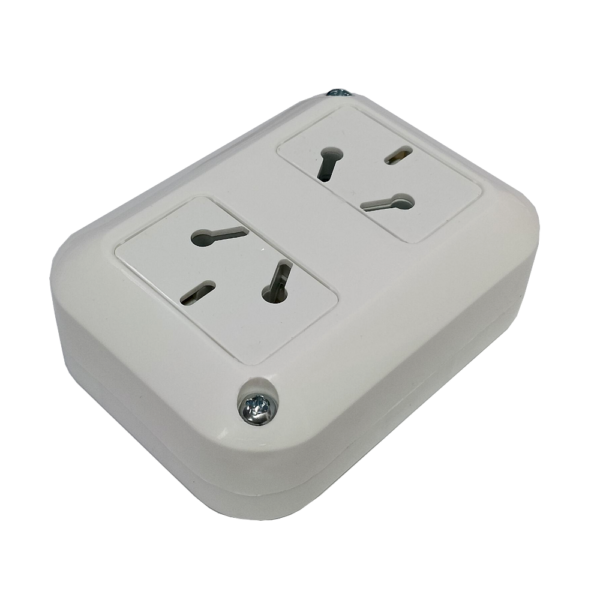 Tomacorriente Doble Exterior C-Tierra 10A TAAD