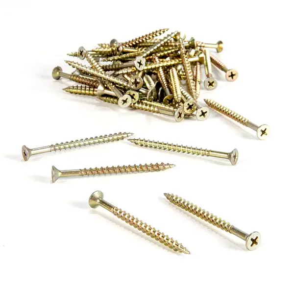 Tornillo Para Madera 4 X 40mm Dorado Philips 500 Unidades