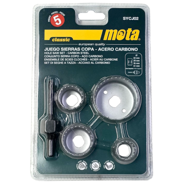 Juego Sierras Copa MOTA 5 Piezas Sycj02