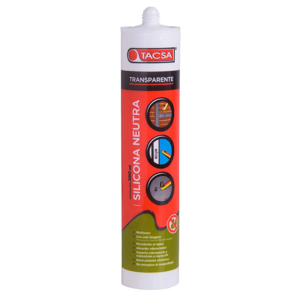Silicona Neutra Transparente TACSA 280Ml