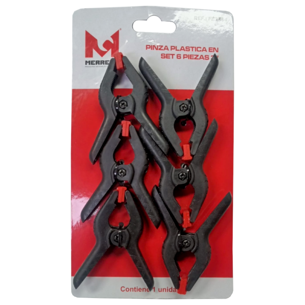 Juego De Prensas Plasticas 3" X 6 Piezas Merrel S