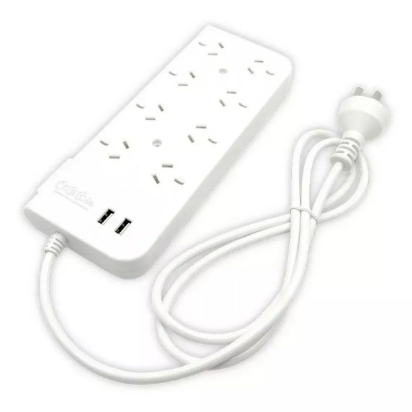 Zapatilla Electrica 8 Tomas 2 Usb TBC 1.5Mts
