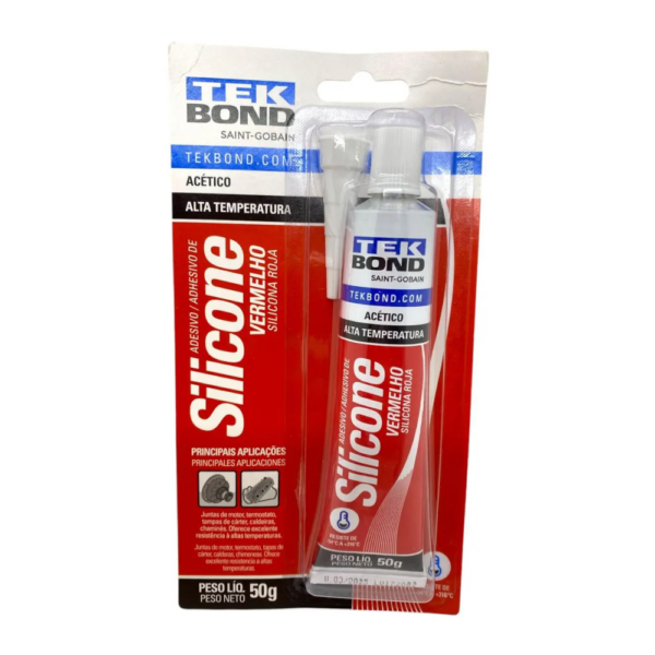 Sellador Silicona TEKBOND Alta Temperatura 50Gr
